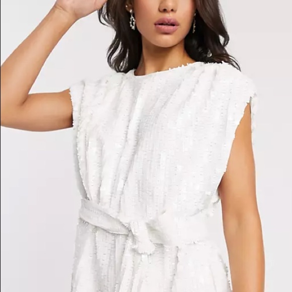 Withe sequin dress